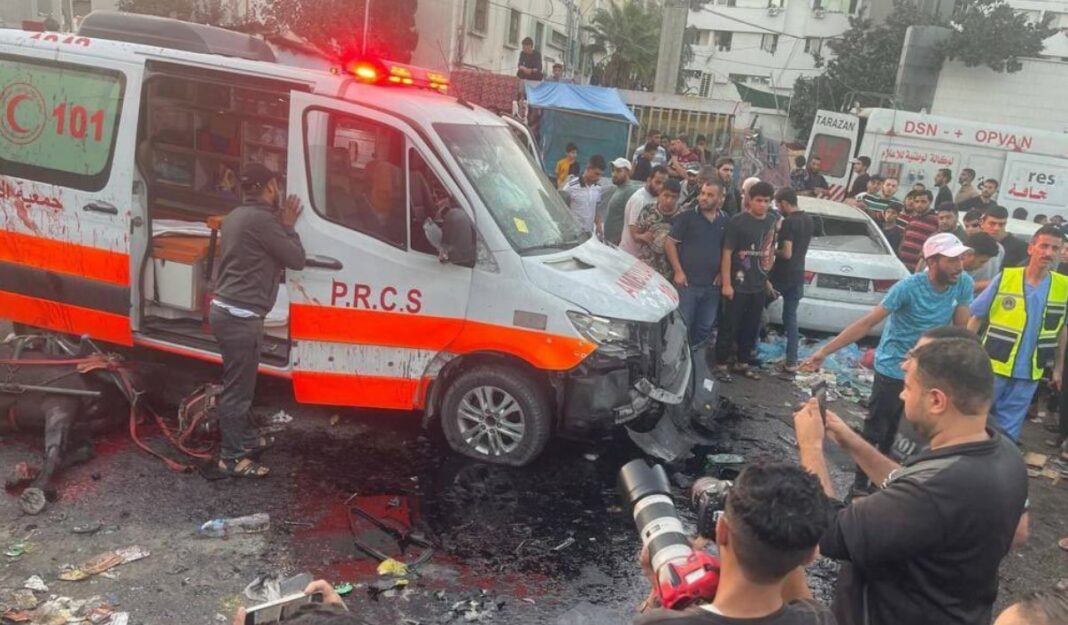 Bombardeo a las puertas del hospital Al Shifa