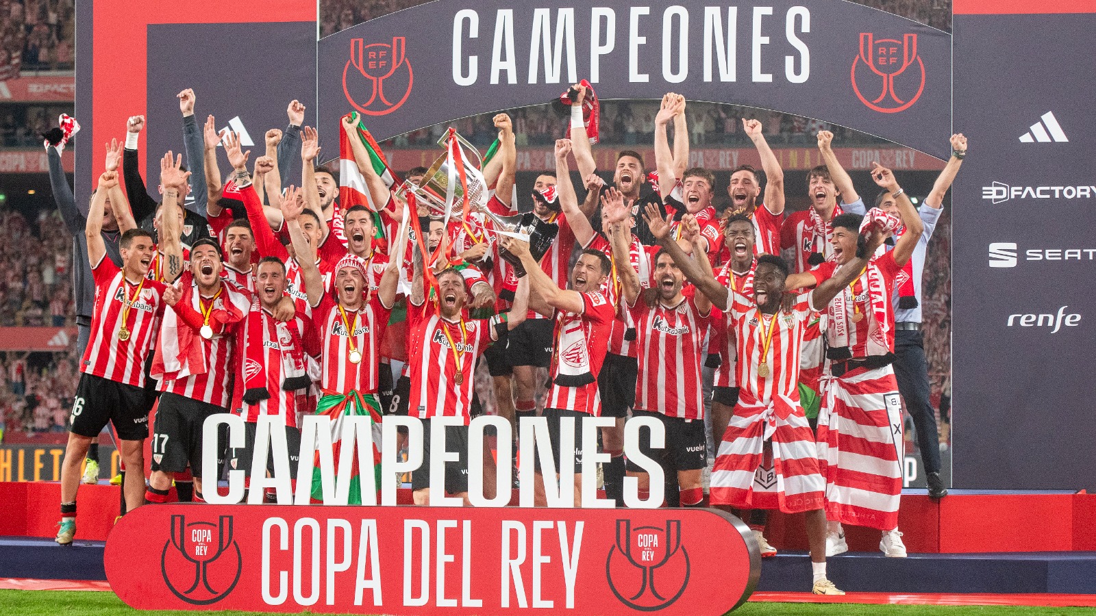 El Athletic Club gana la Copa del Rey 40 años después en los penaltis