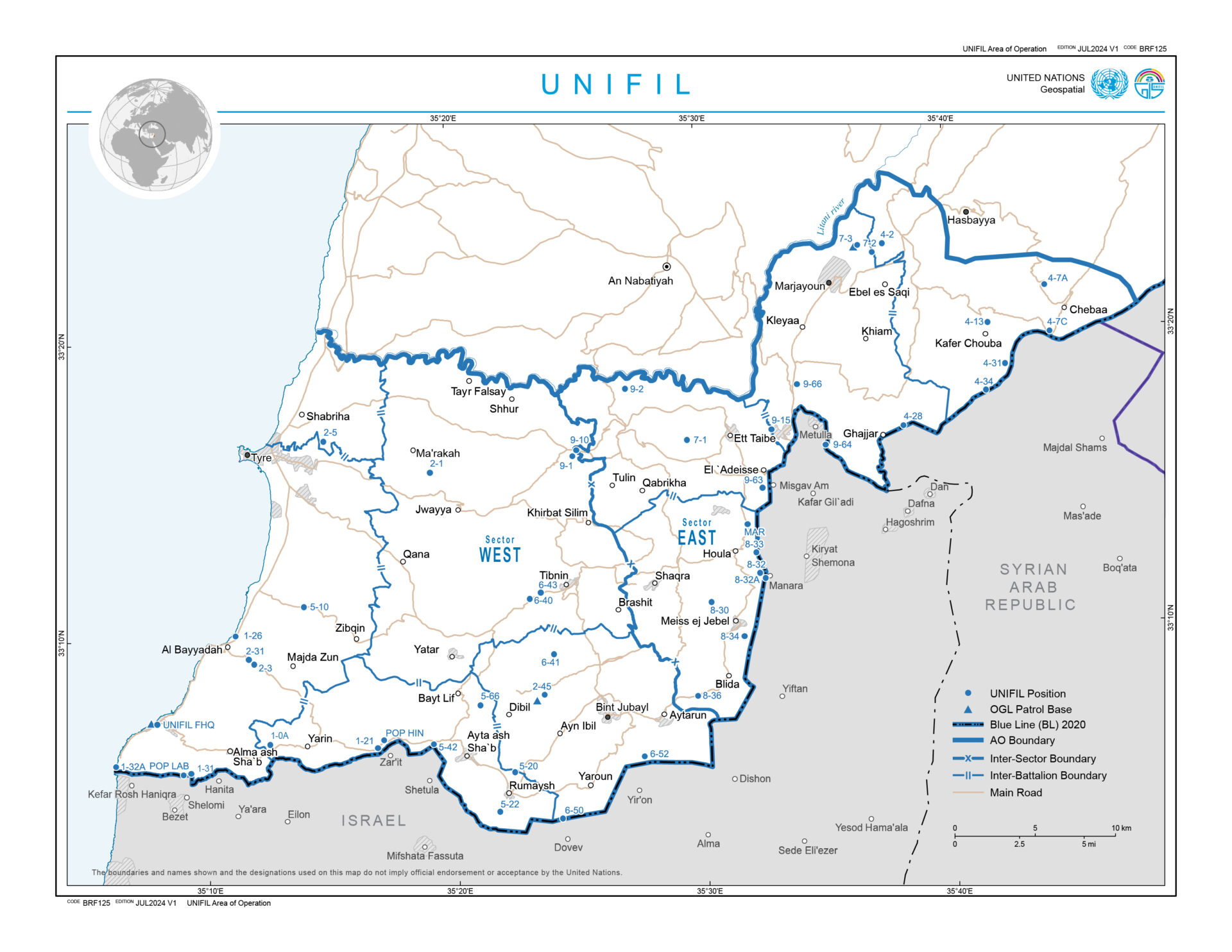 Imagen De La Misión De La Onu En Líbano Está Haciendo Una Gravísima Dejación De Responsabilidades 1 Despliegue Linea Azul Onu Libano